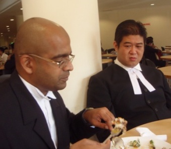 Co-counsels Sreekant (L) and Ben Lim