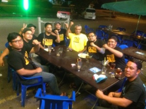 Supper with operators after the meeting in Pasir Gudang